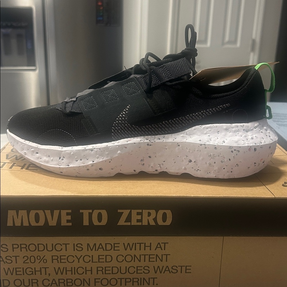 Nike Black Sneakers with White Speckled Sole